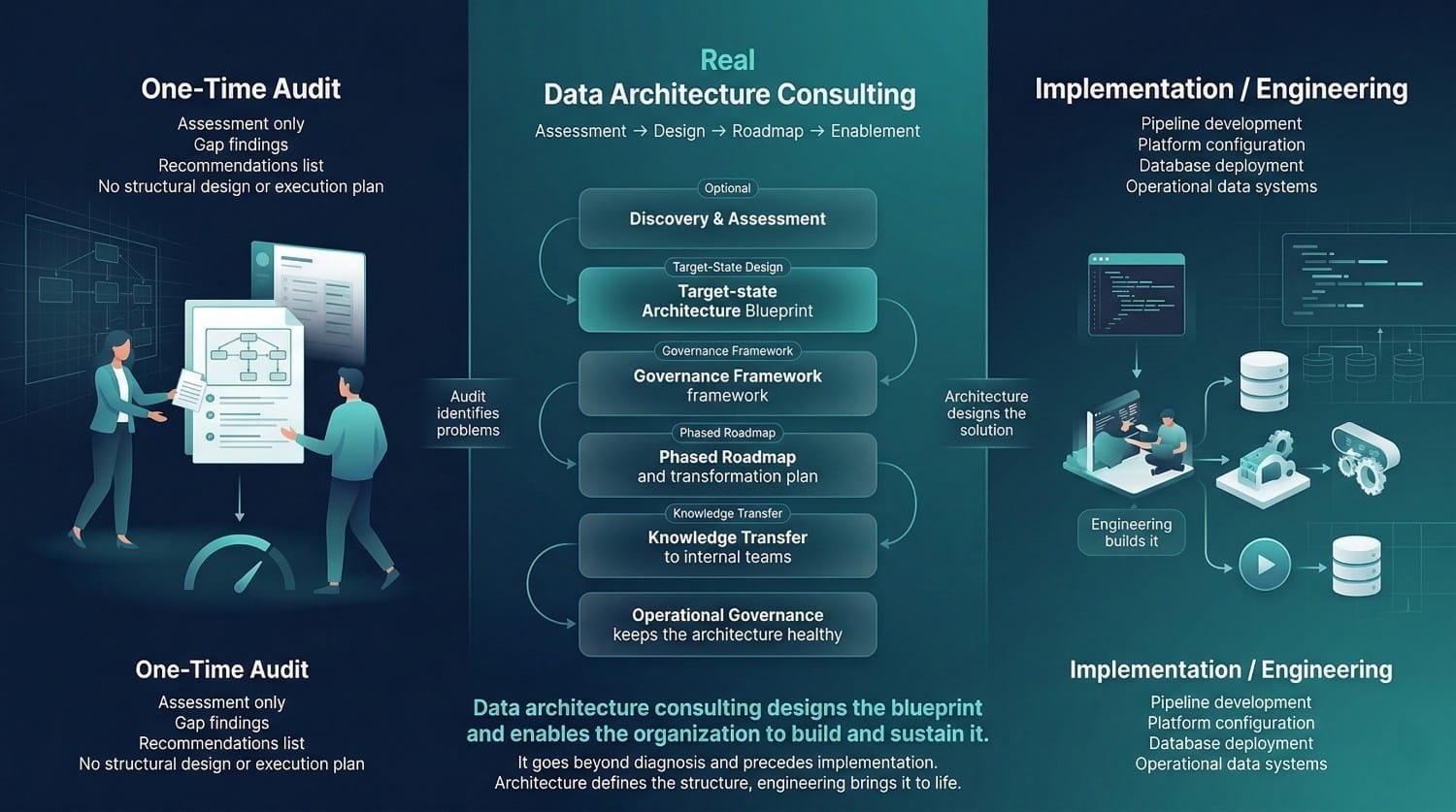 Data Architecture Consulting Process Diagram