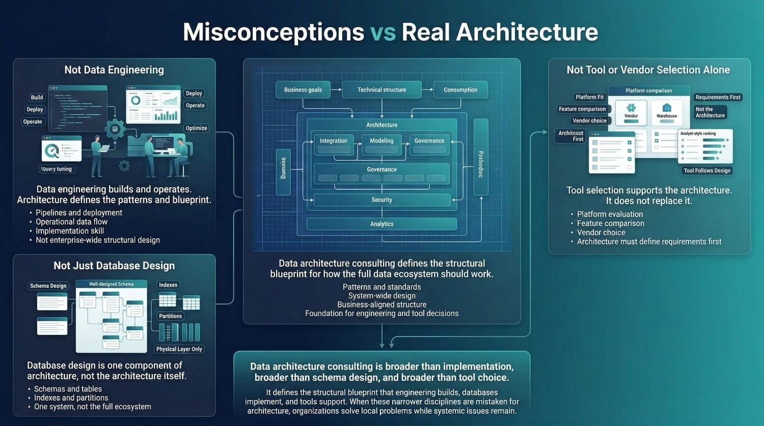 Data Architecture Misconceptions Comparison