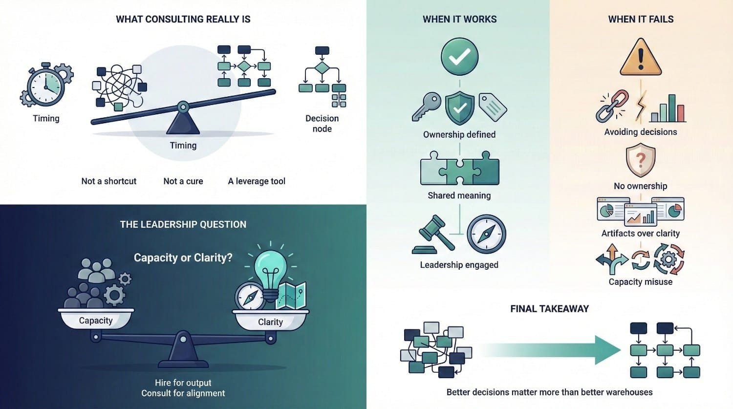 Data Consulting Framework Infographic