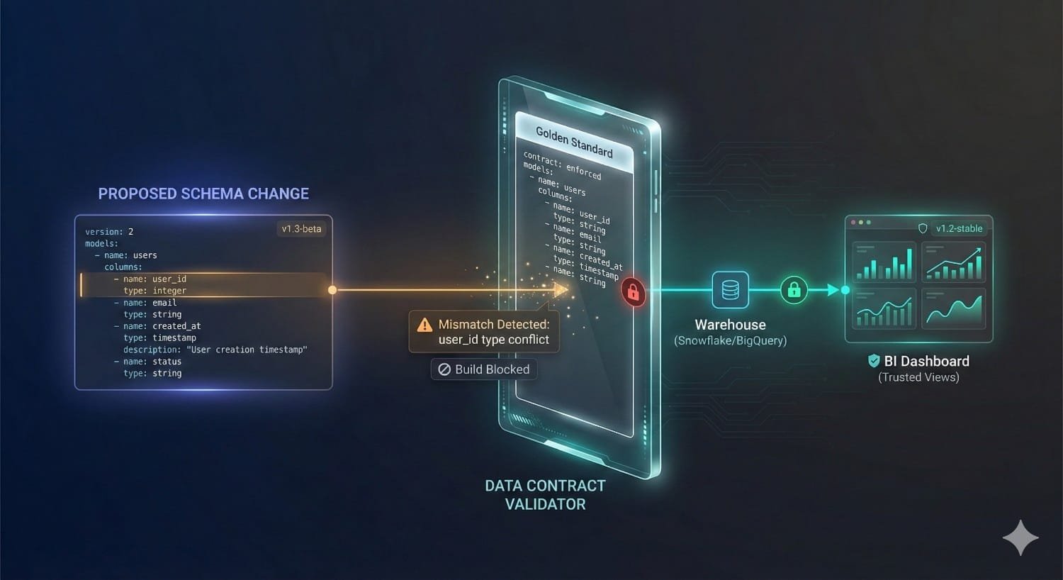 Data Contract Schema Validation Flow