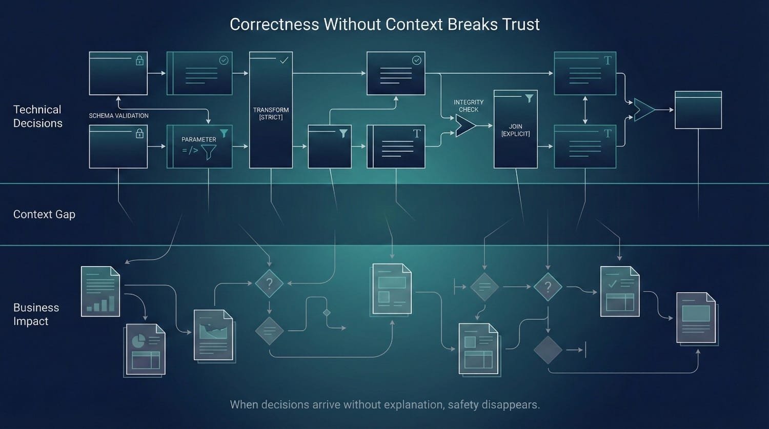 Data Migration Context Gap Diagram