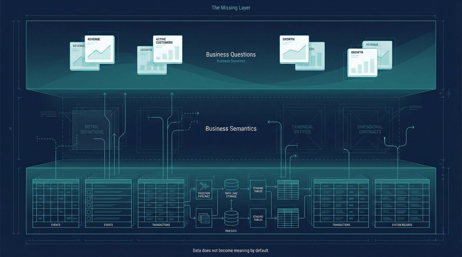 Data Semantics Missing Layer Diagram