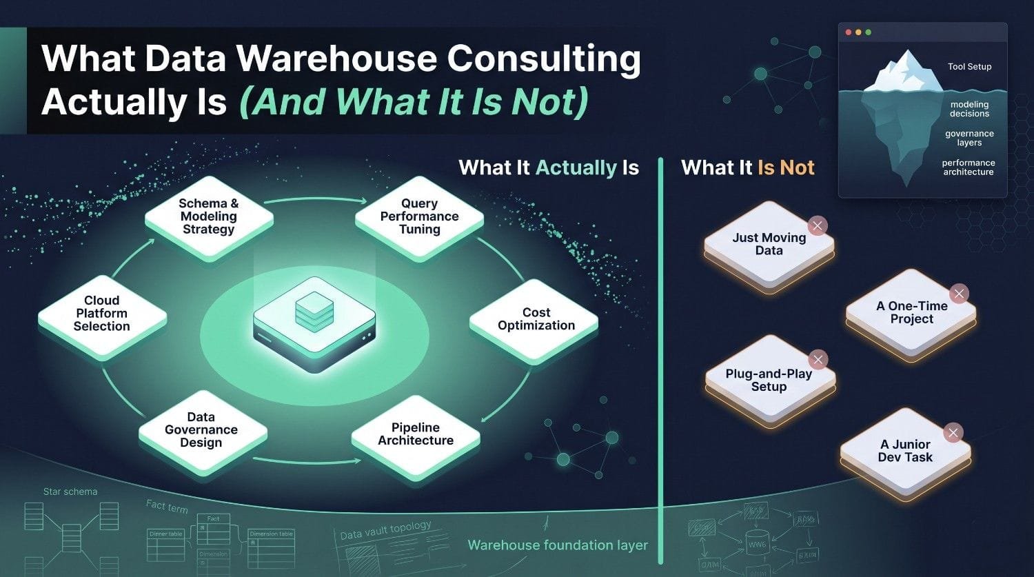 What Data Warehouse Consulting Actually Is (And What It Is Not)