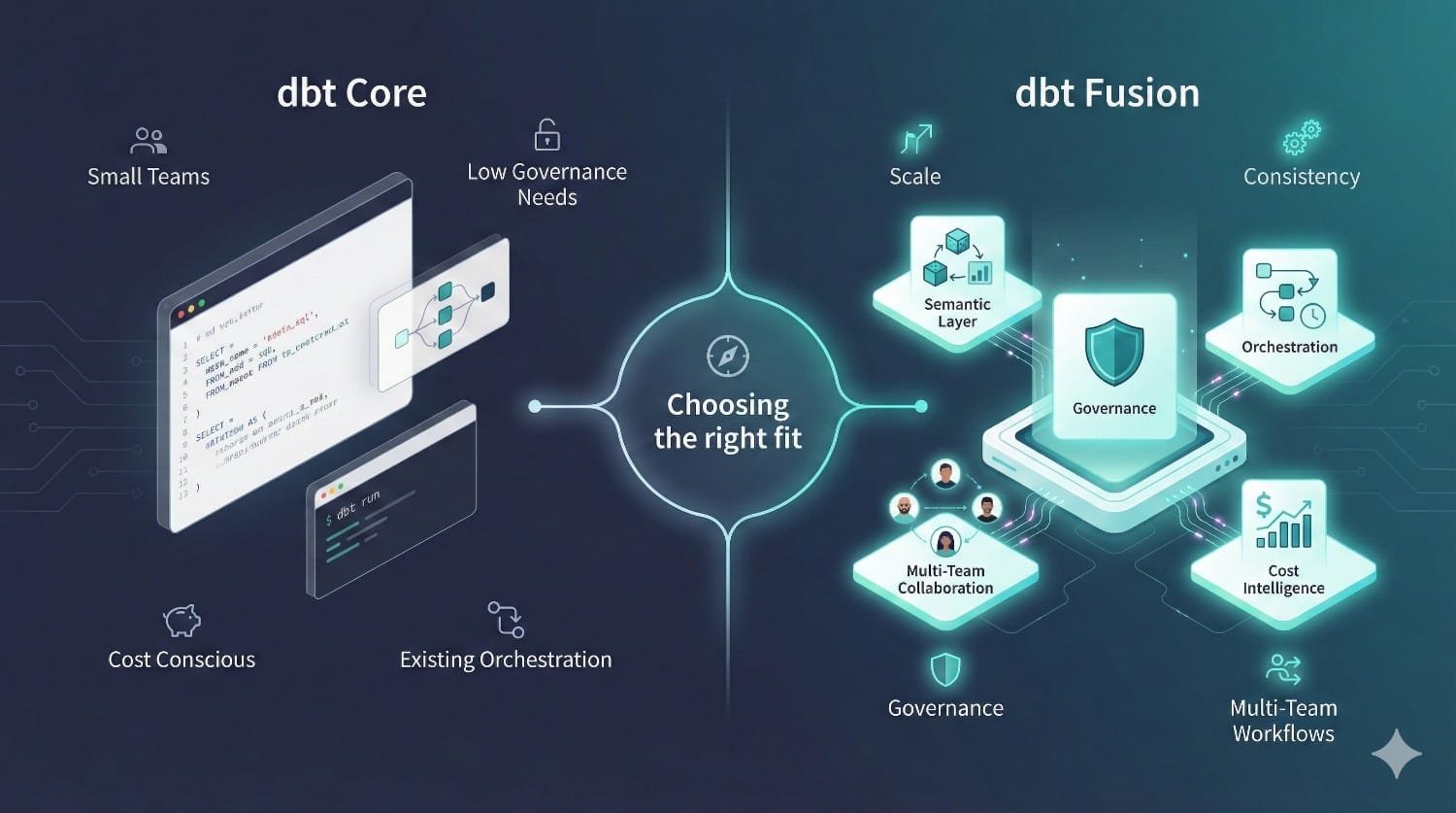 Dbt Core Vs Fusion Comparison Chart