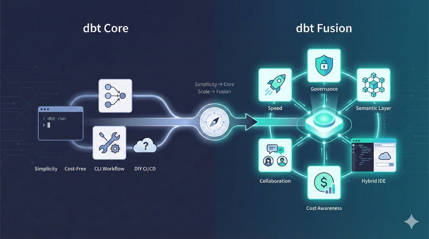 Dbt Core Vs Fusion Comparison Diagram 3