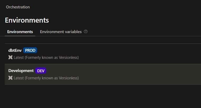 Dbt Fusion Environments Dashboard