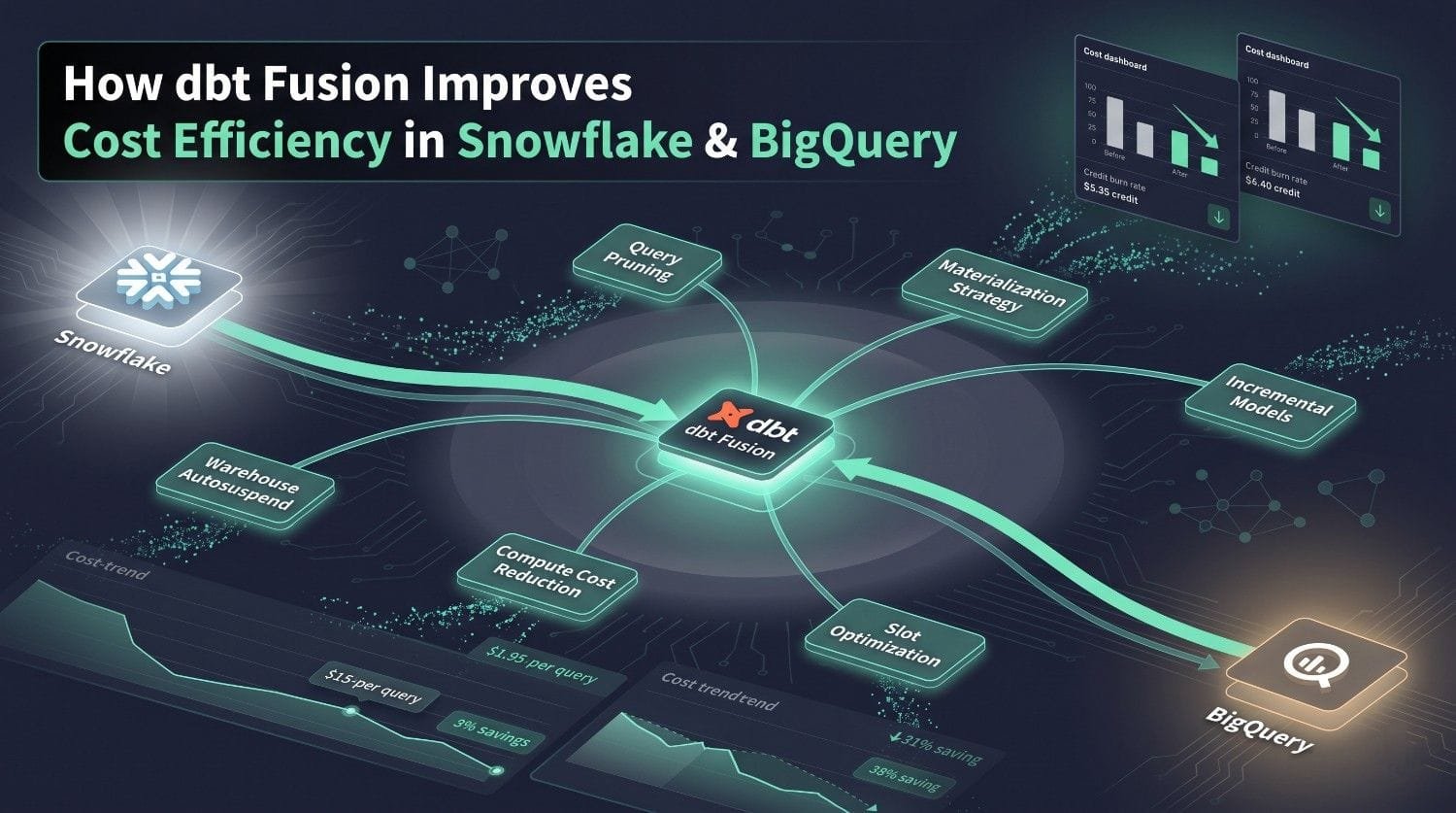 How dbt Fusion Improves Cost Efficiency in Snowflake & BigQuery