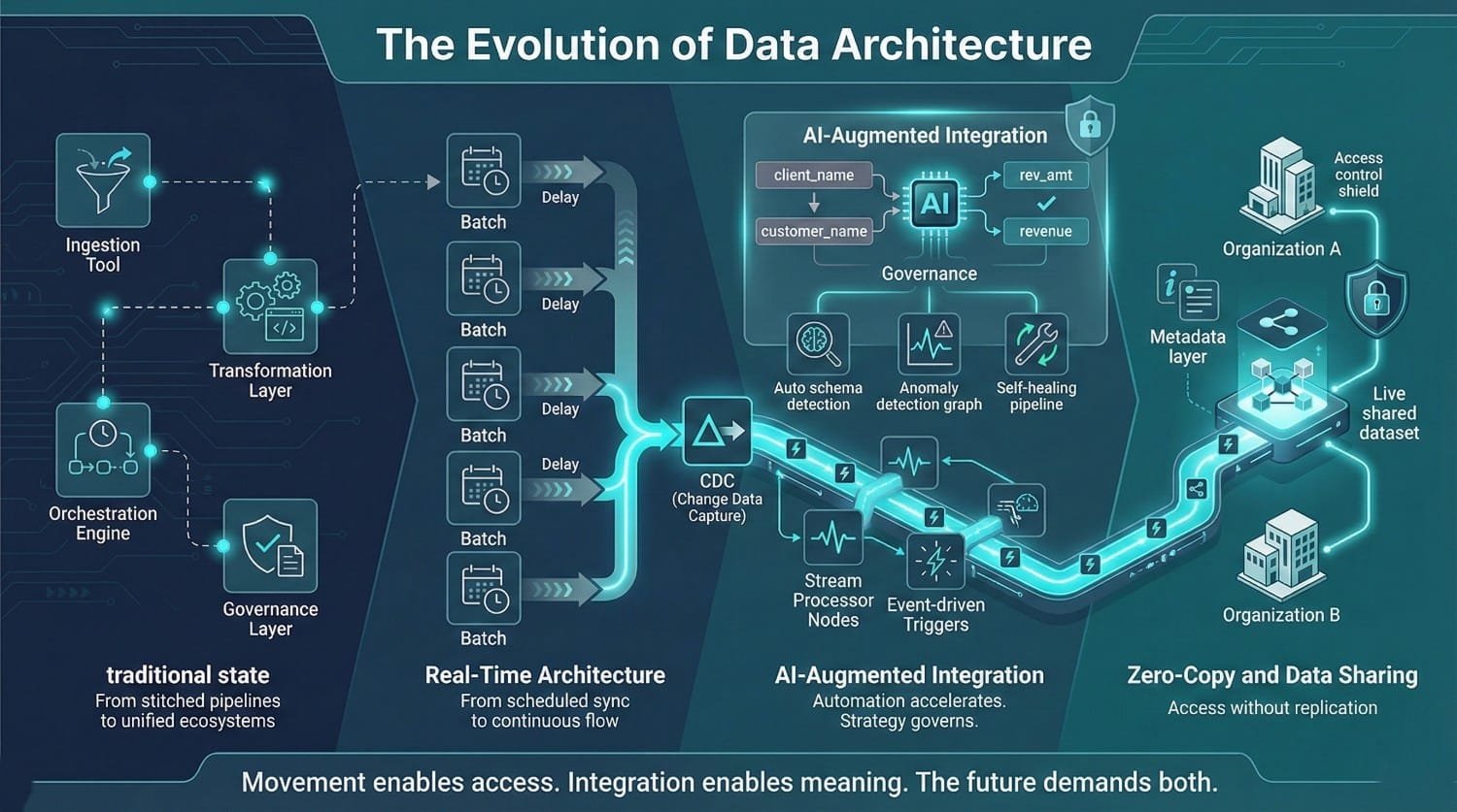 Evolution Of Data Architecture Diagram