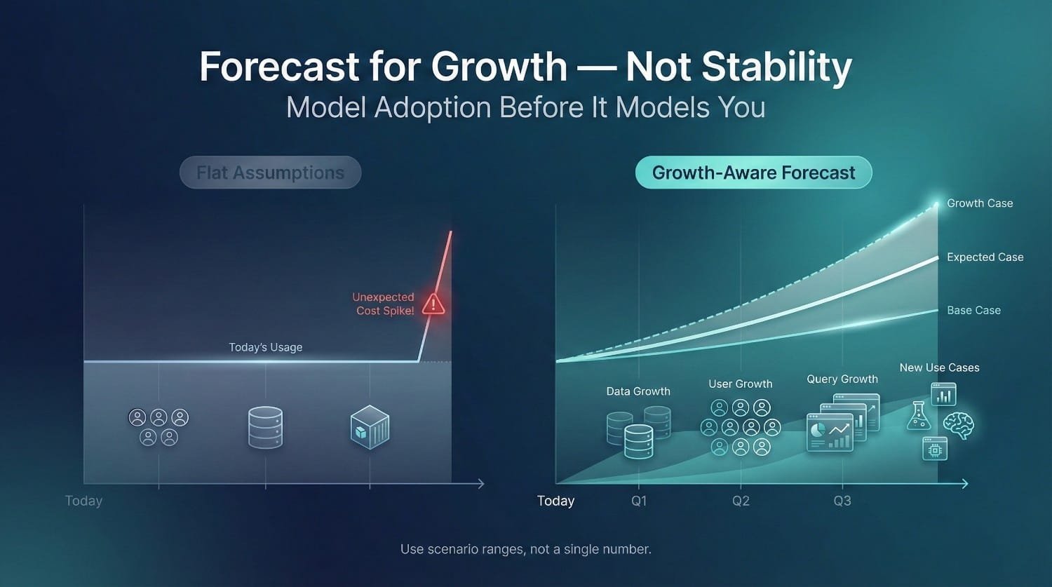Growth Aware Forecast Comparison