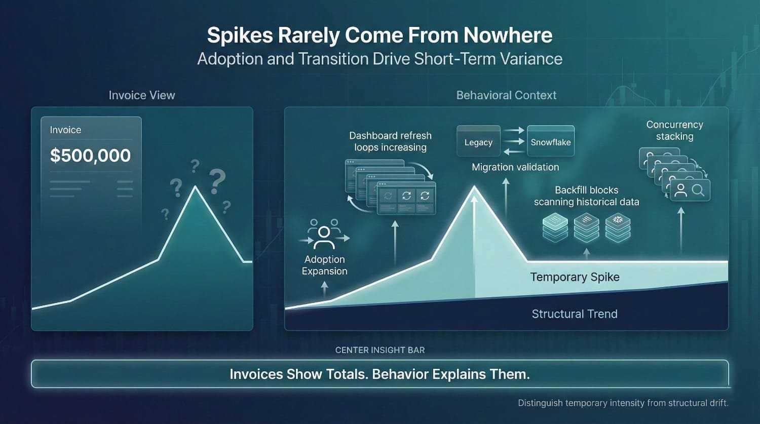 Invoice Spike Behavioral Context