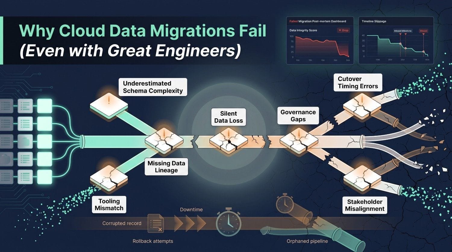 Why Cloud Data Migrations Fail (Even with Great Engineers)