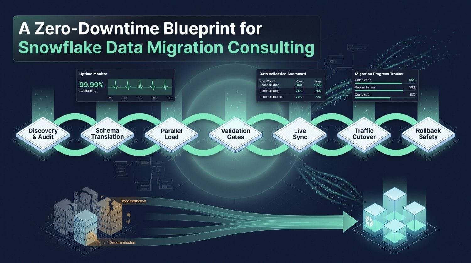 A Zero-Downtime Blueprint for Snowflake Data Migration Consulting
