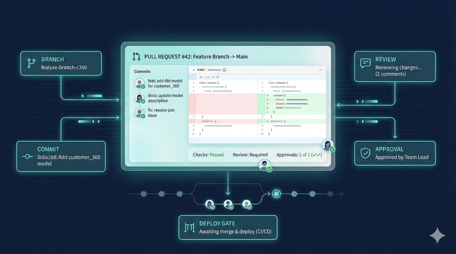 Pull Request Workflow Diagram