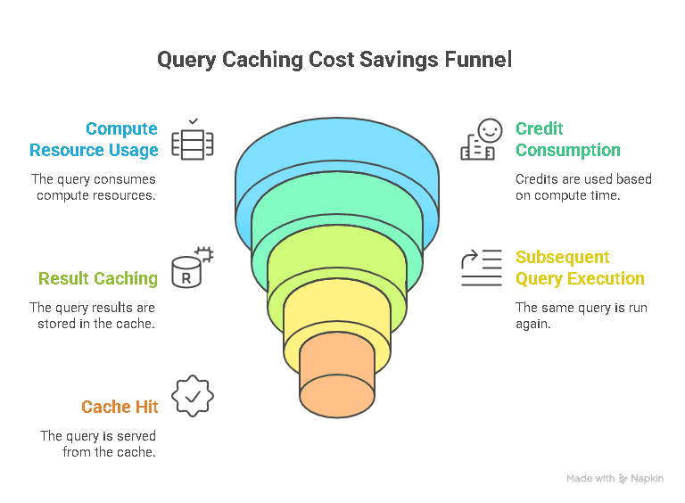 Query Caching Cost Savings Funnel