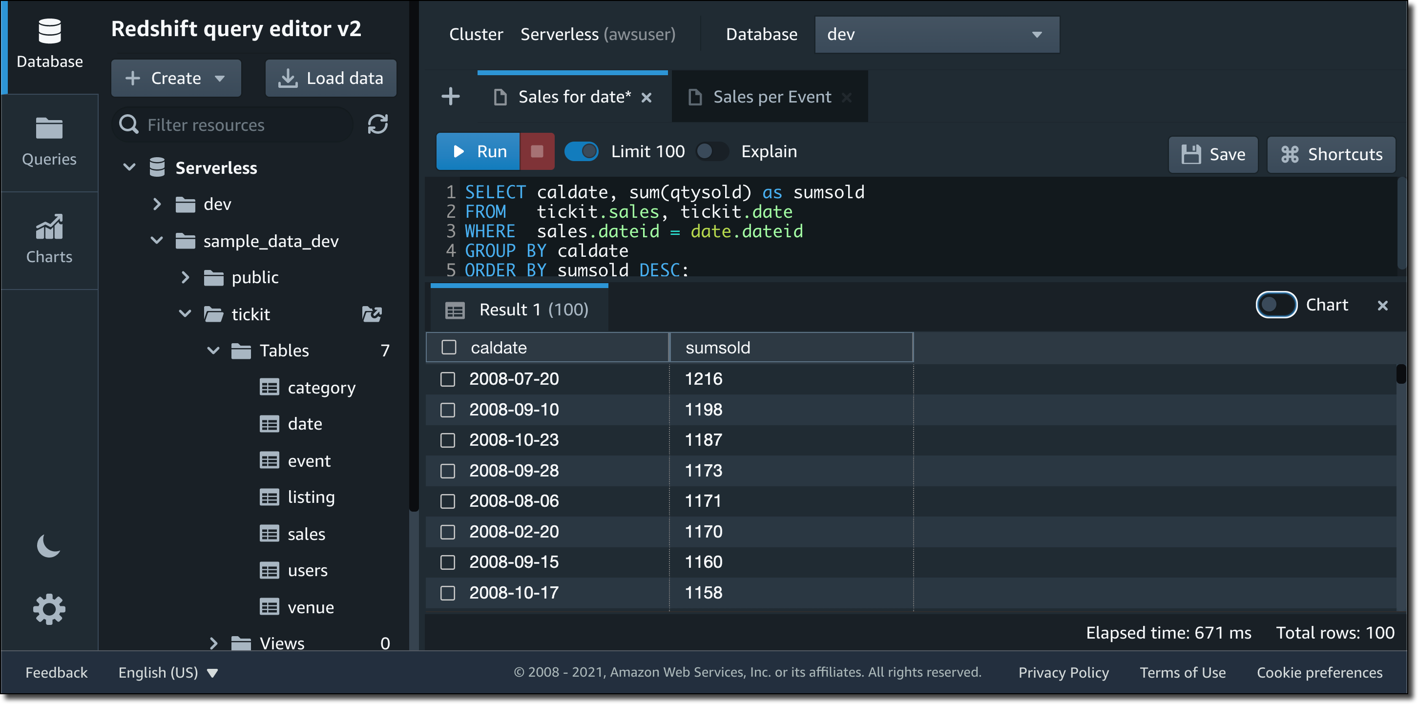 redshift-serverless-query