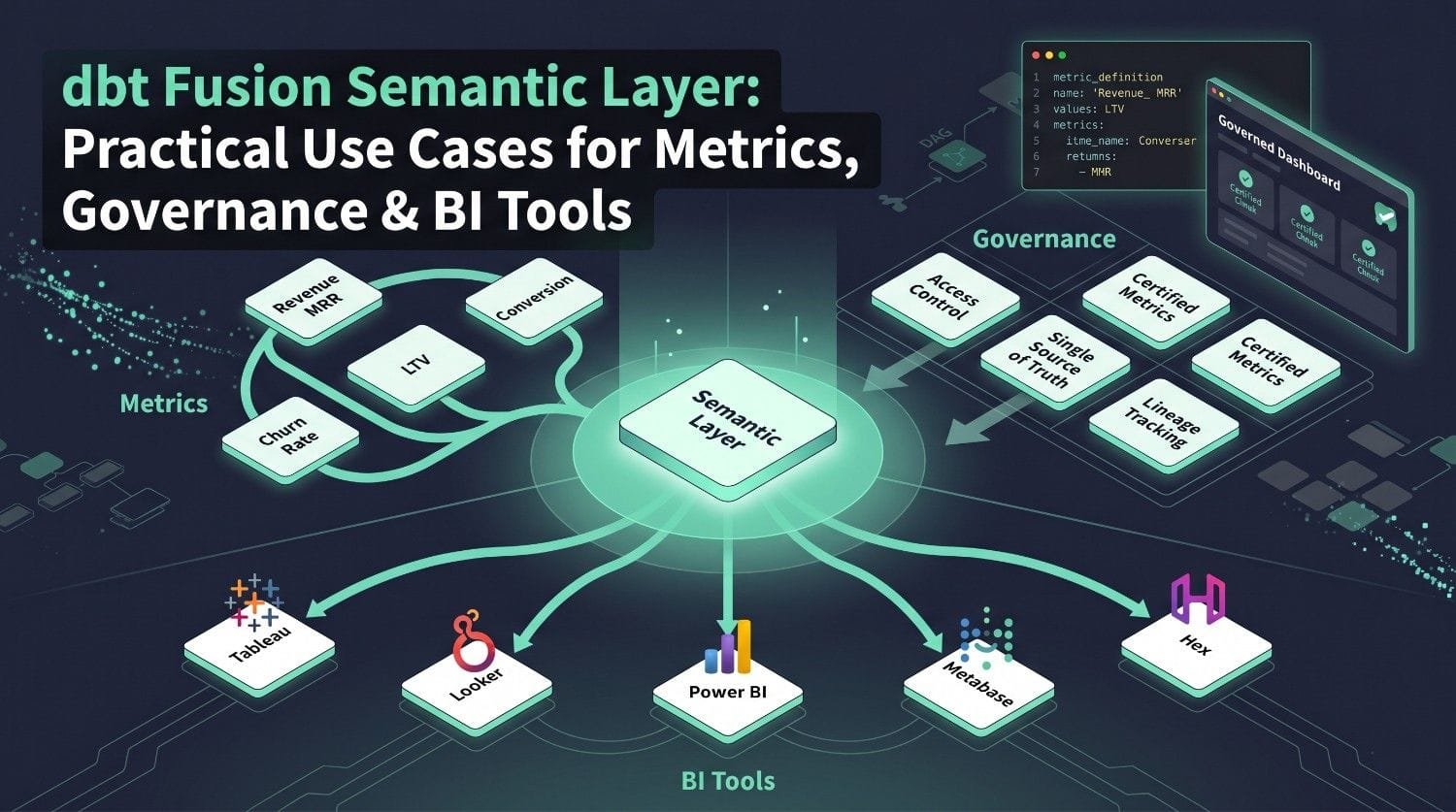 dbt Fusion Semantic Layer: Practical Use Cases for Metrics, Governance &amp; BI Tools