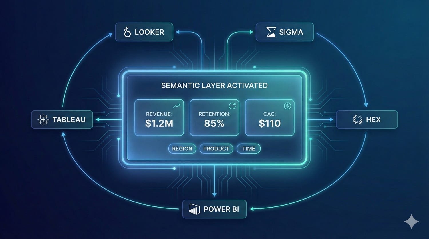 Semantic Layer Data Integration Diagram