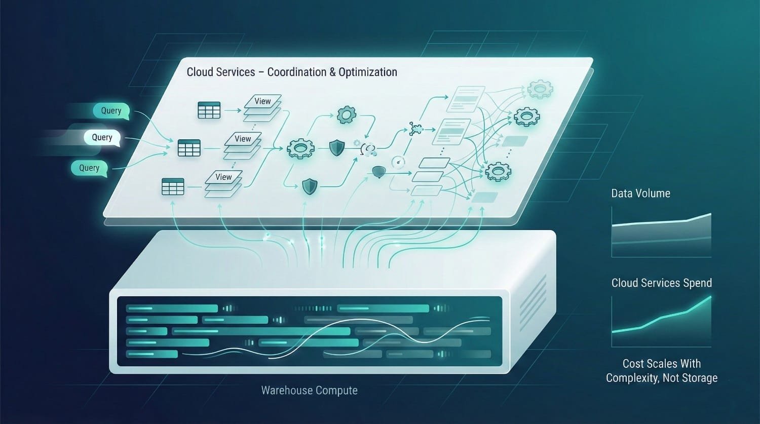 Snowflake Architecture Cost Diagram