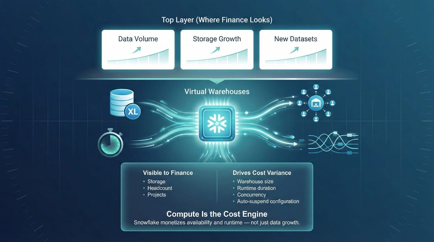 Snowflake Compute Cost Drivers