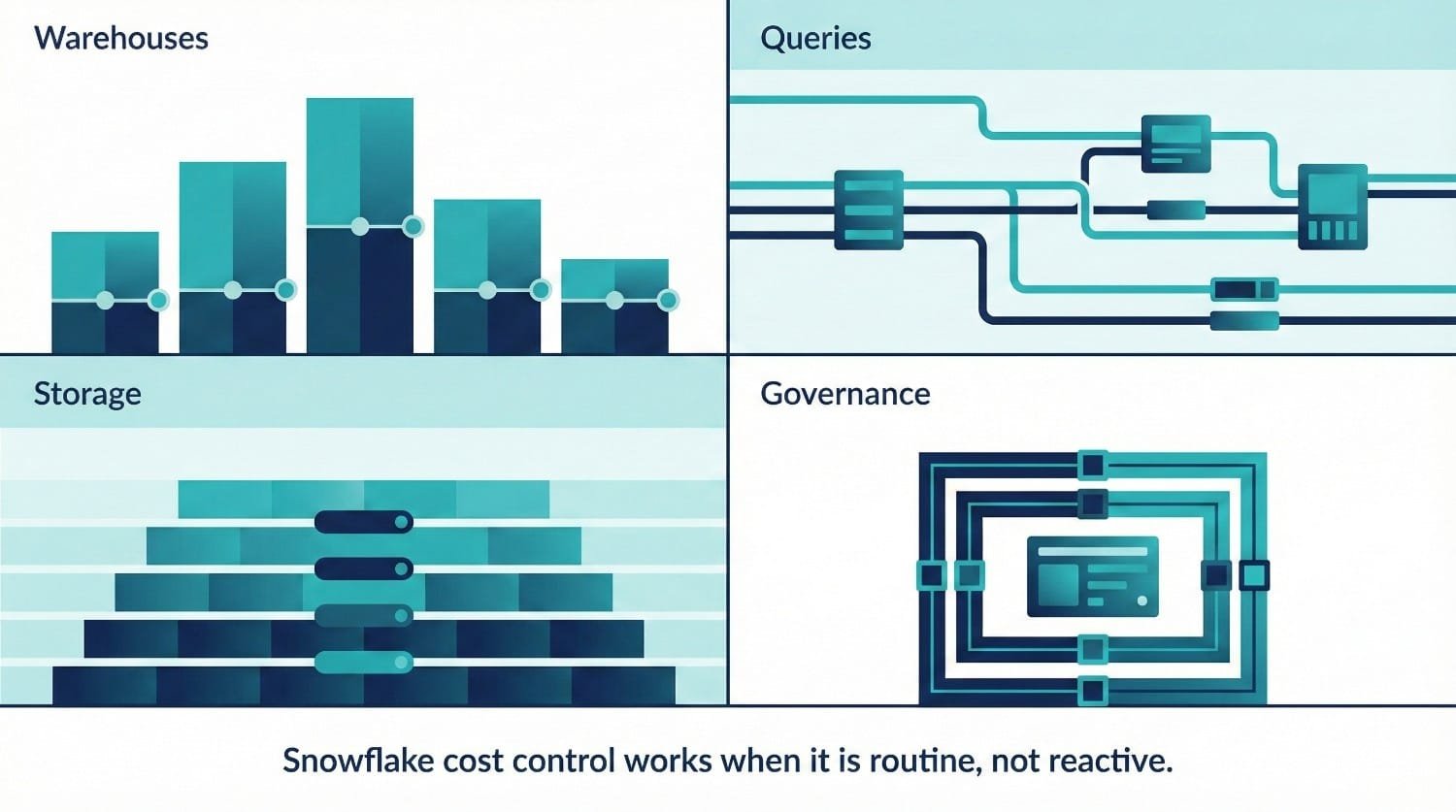 Snowflake Cost Control Pillars