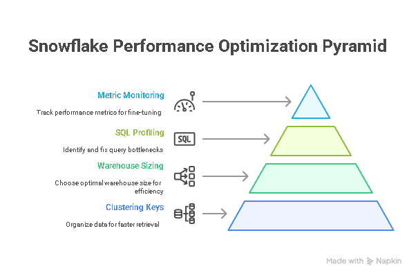 Snowflake Performance Optimization Pyramid