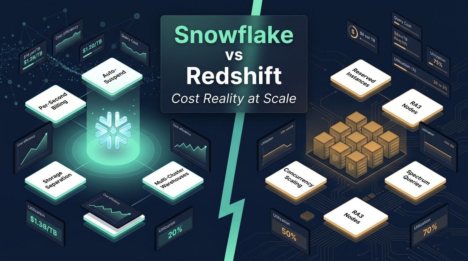 Snowflake vs Redshift: Cost Reality at Scale