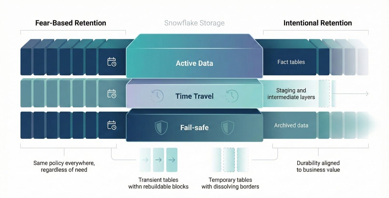 Snowflake Retention Policy Comparison