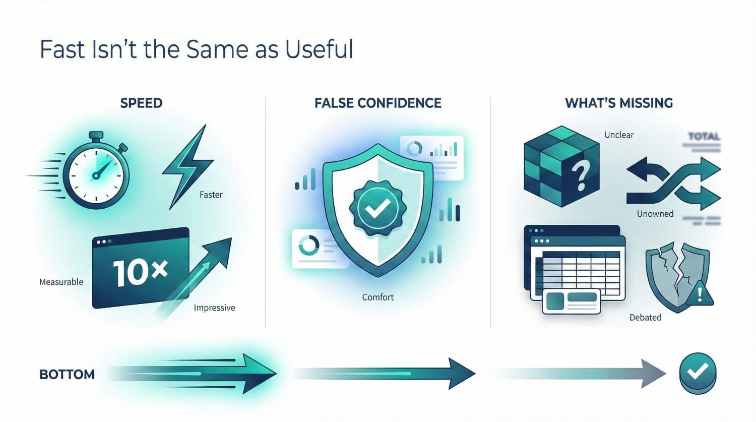 Speed Vs Usefulness Infographic