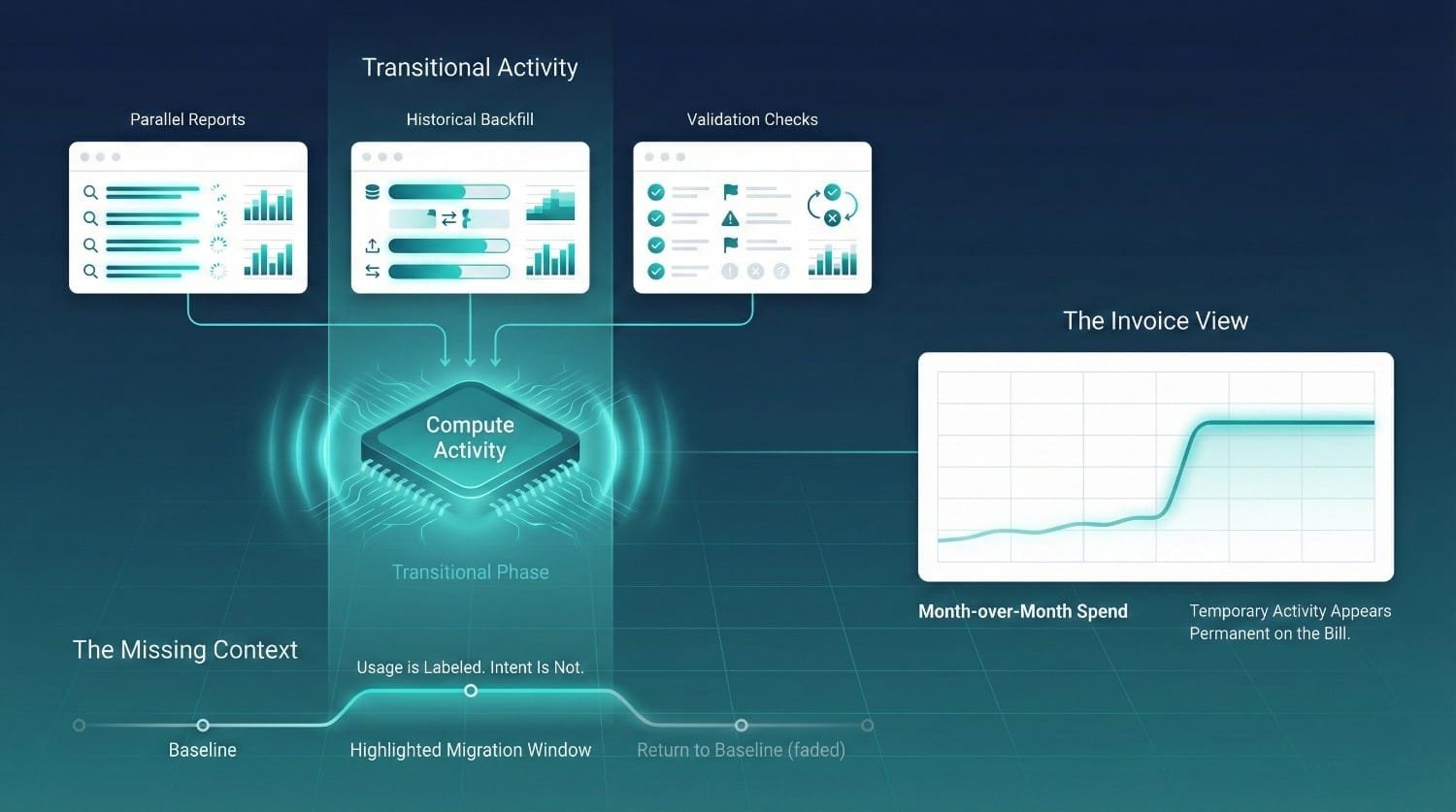 Transitional Activity Compute Flow