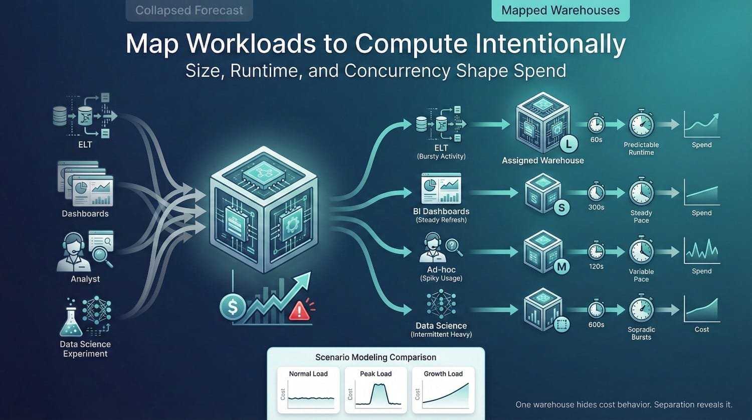 Workload To Warehouse Mapping Diagram